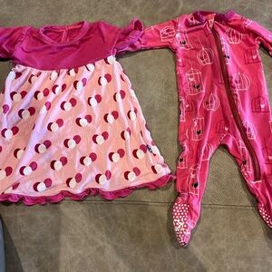 Lot of 2 Kickee Pants preemie/newborn pink